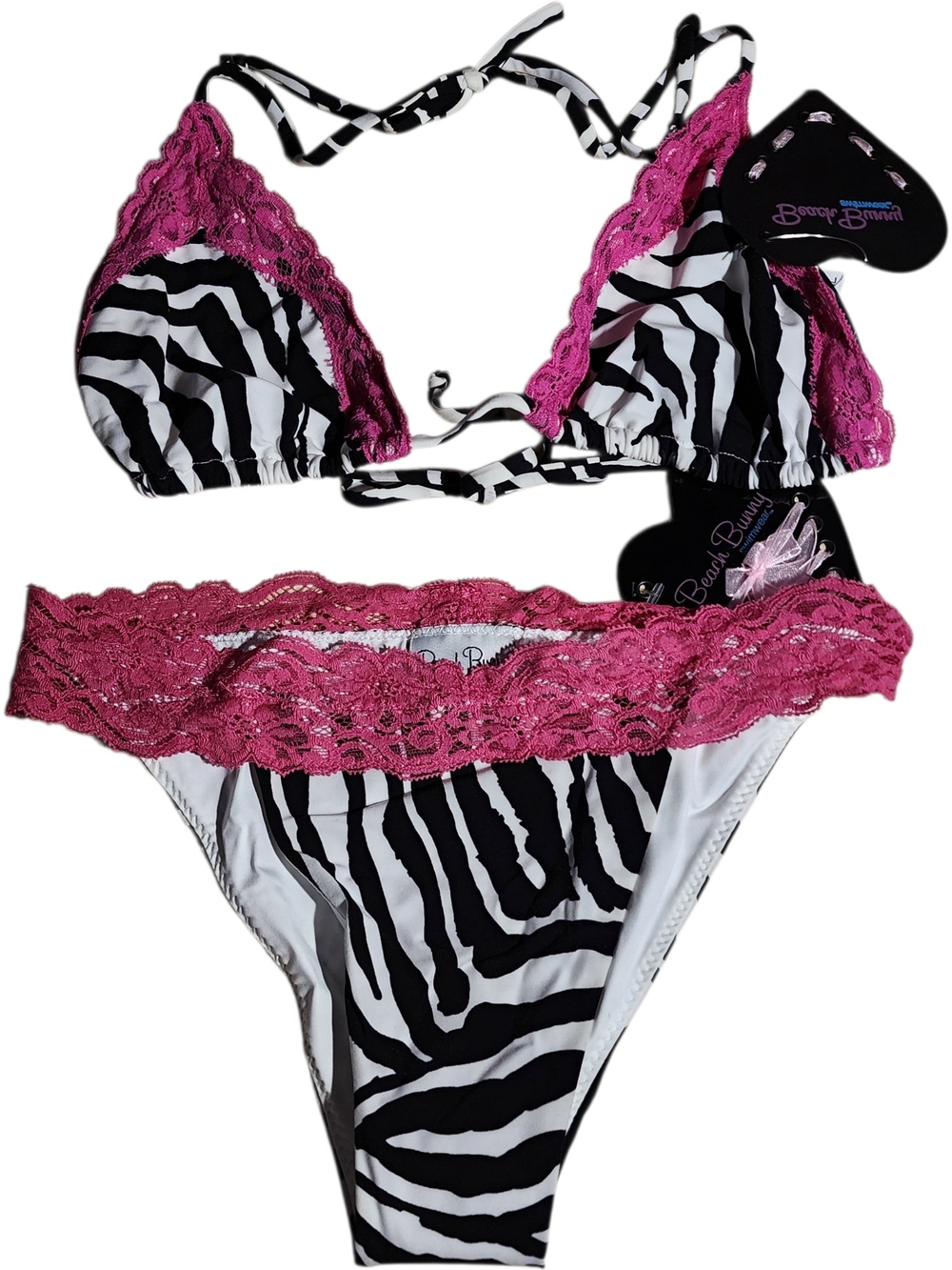 Beach Bunny Haute Look Zebra Bikini